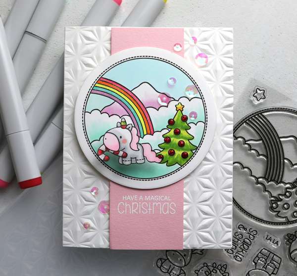 Unicorn Christmas Card