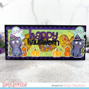 Halloween Slimline Shaker Card