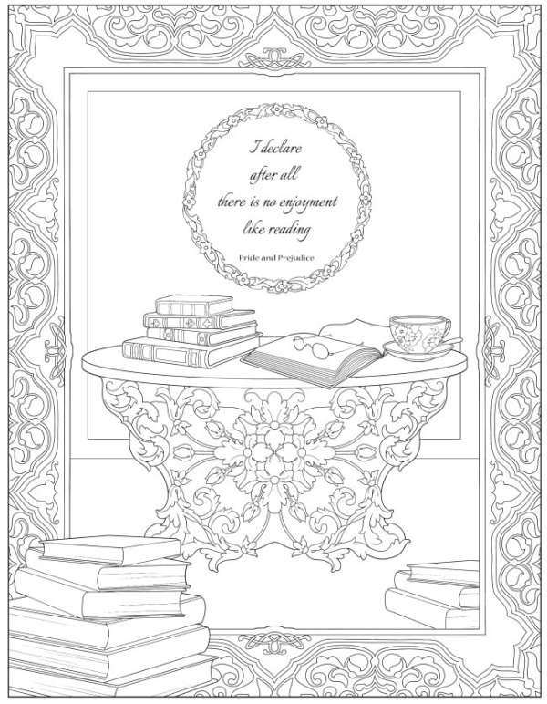 4 Jane Austen Coloring Pages