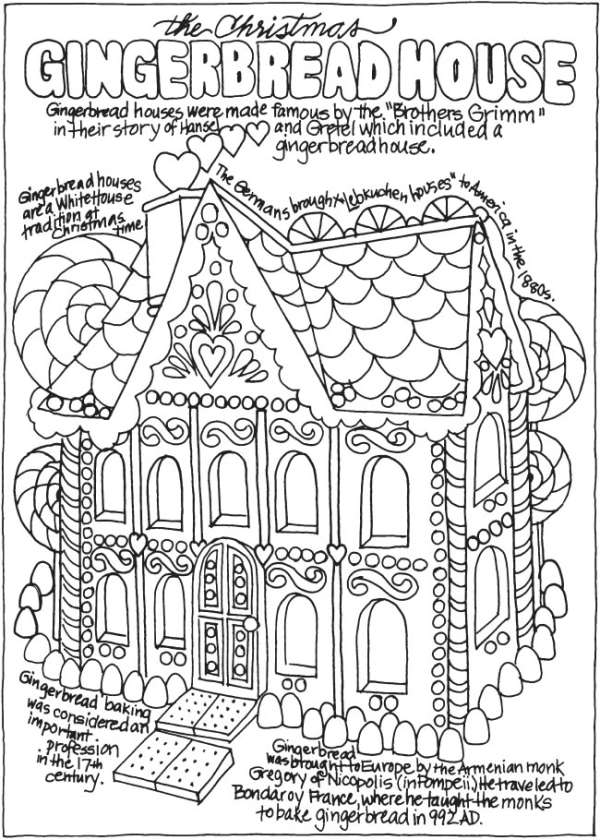 5 FREE Doodle Design Christmas Coloring Page