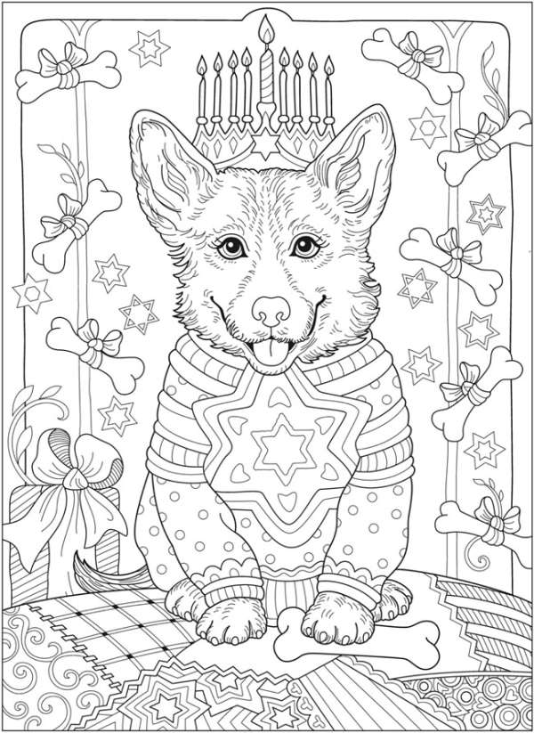 6 Hanukkah Coloring Pages