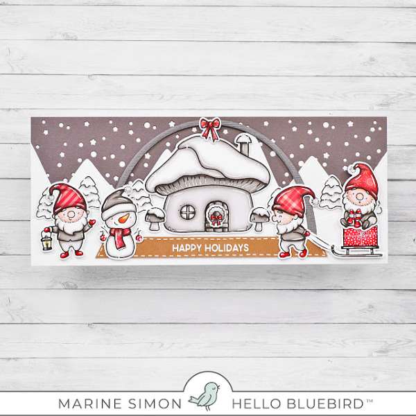 Holiday Gnomes Slimline Card