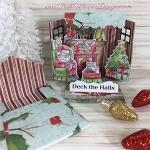 Santa Matchbook Pop Up Card