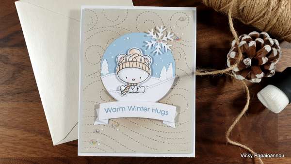 Warm Hugs Polar Bear Card