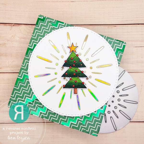 Circle Shaped Christmas Tree Card