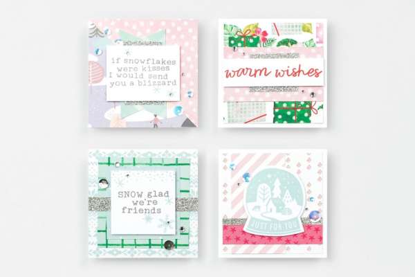 Mini Holiday Cards with Free Sketches