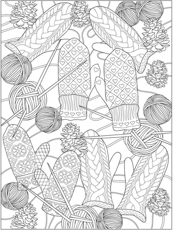 6 Warm Winter Coloring Pages