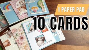 Create 10 Cards from 1 Pad of Pattern Paper