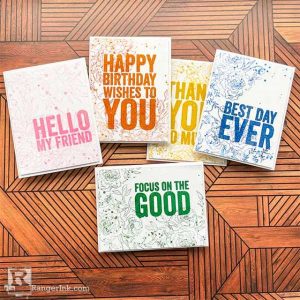 Colorful Bold Sentiment Cards