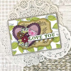 Chipboard Valentine's Day Card