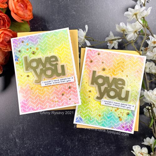 Love You Rainbow Card