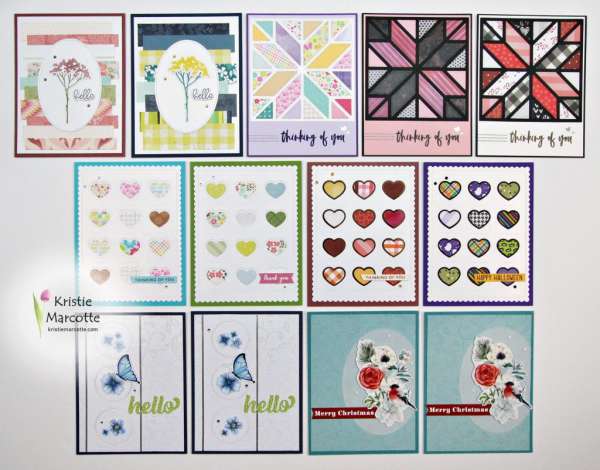 Create 5 Different Card Styles Using Scraps