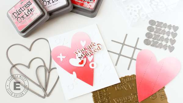 Tic Tac Toe Heart Card