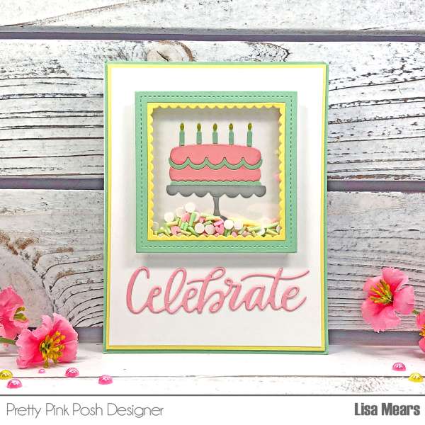 Birthday Cake Shaker Card