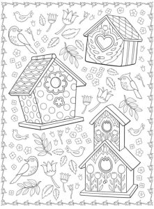 6 Flirty Floral Coloring Pages