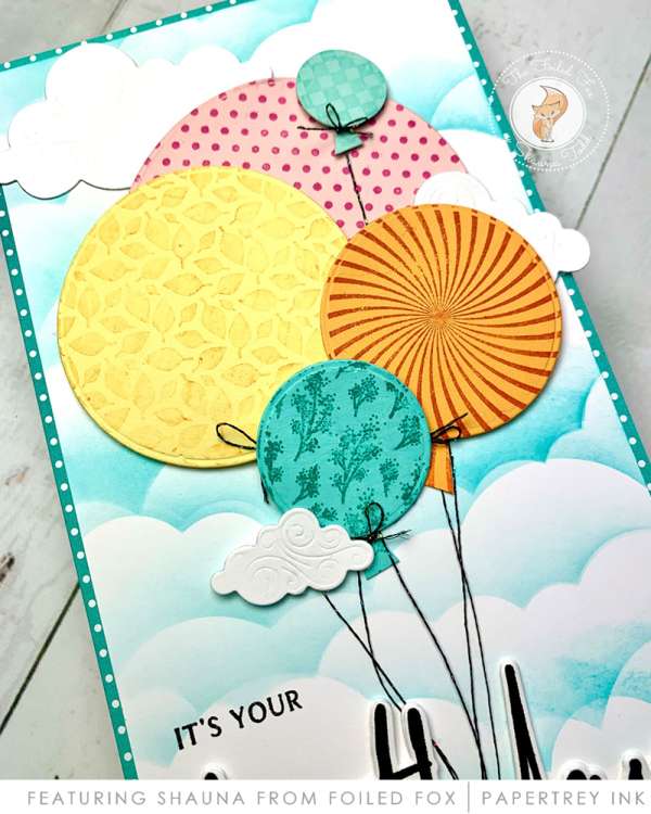 Patterned Balloons Birthday Card