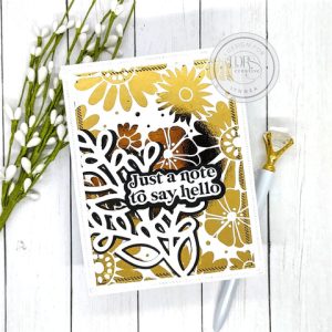 Toner Sheet Foiled Card