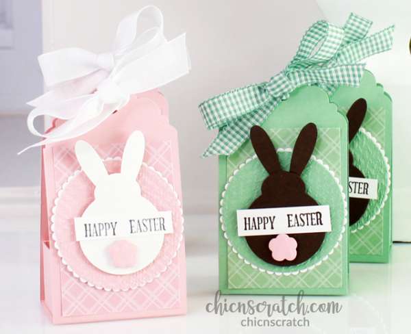 Easter Treat Holder with Punch Art