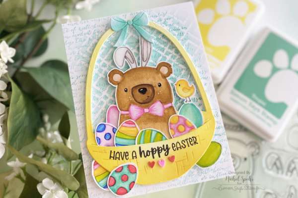 2 Easter Basket Cards with No Line Coloring Technique