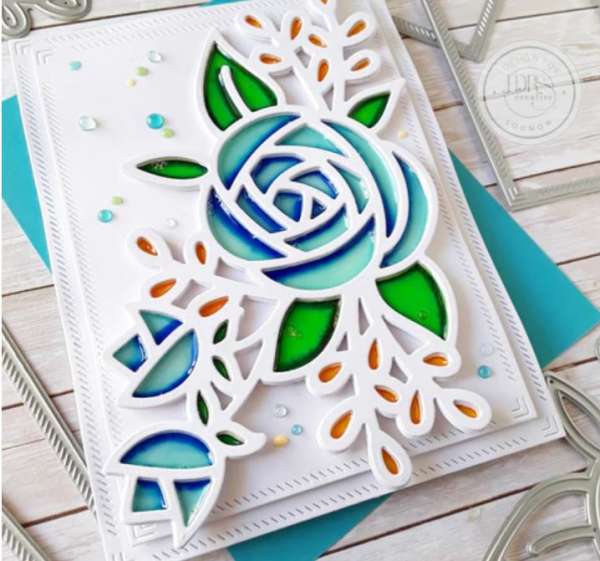 Card with Stained Glass Effect 