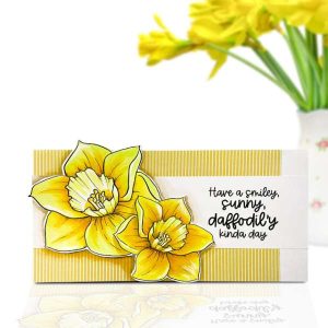 Daffodil Card with Copic Coloring