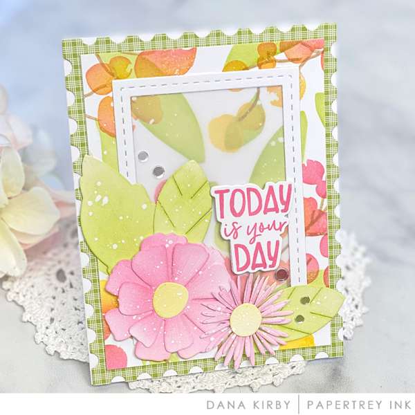 Spring Floral Card w/ Grit Paste