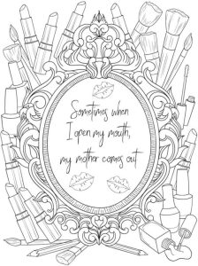 6 Coloring Pages About Moms