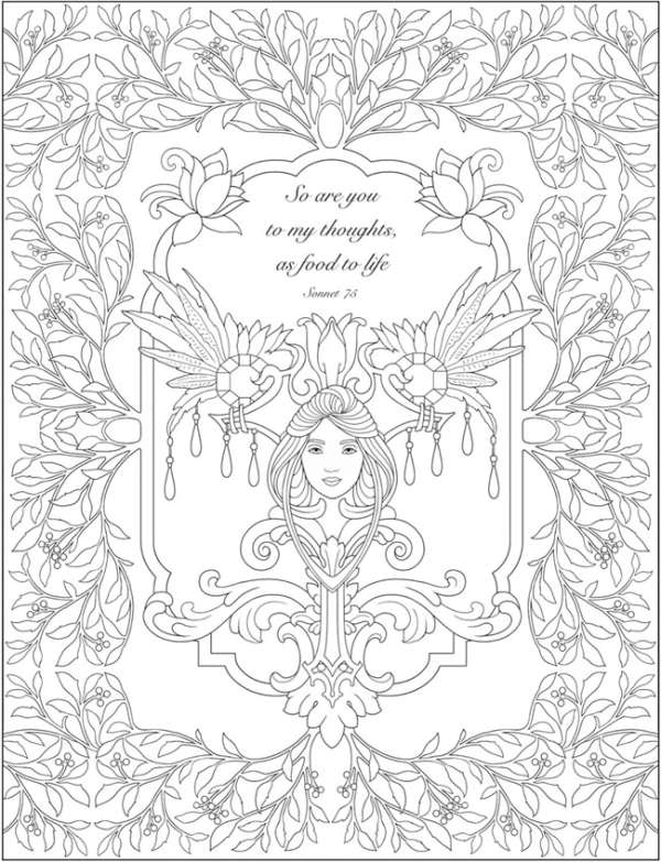 6 Shakespeare Coloring Pages 