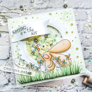 Spring Pinwheels Shaker Card