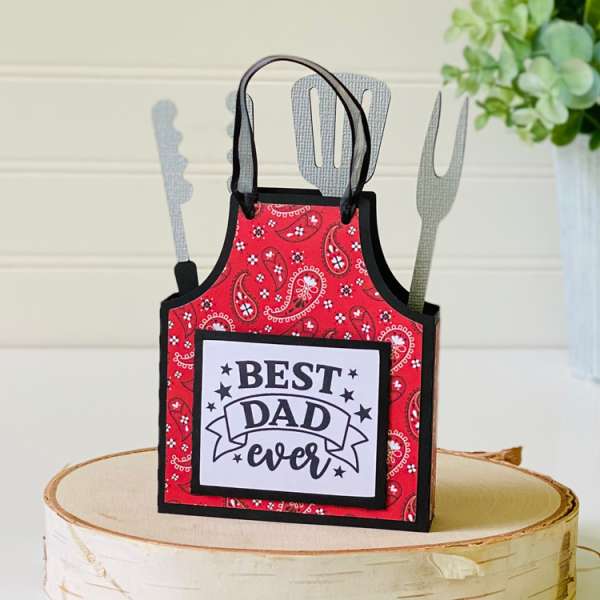 Father's Day BBQ Apron Box Card