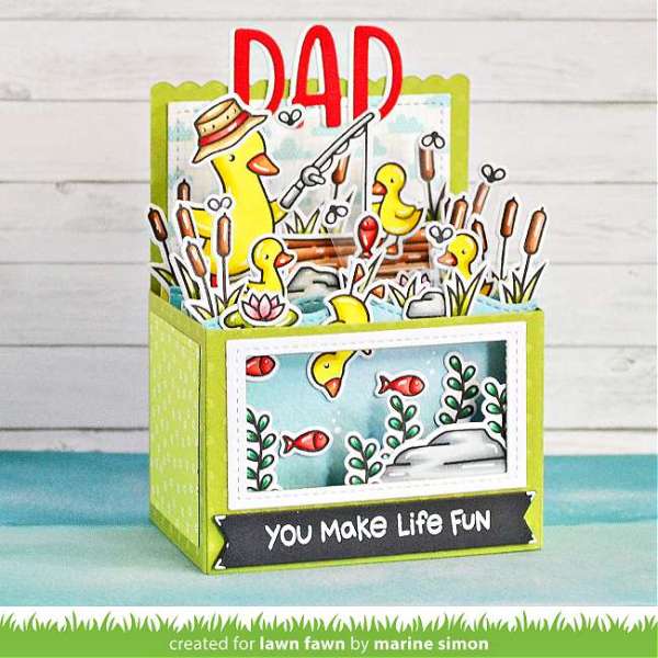 Pop Up Father's Day Ducks Card