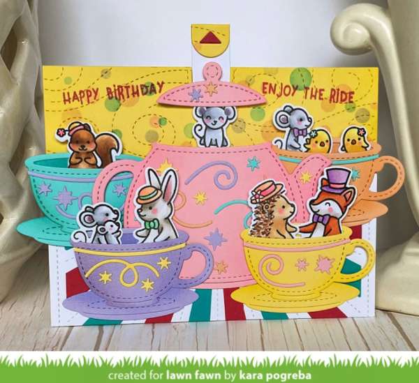 Disney's Mad Tea Party Ride Inspired Card