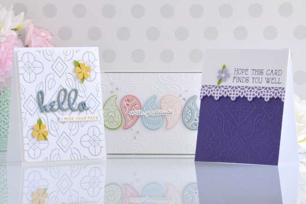 Using an Embossing Folder 3 Ways