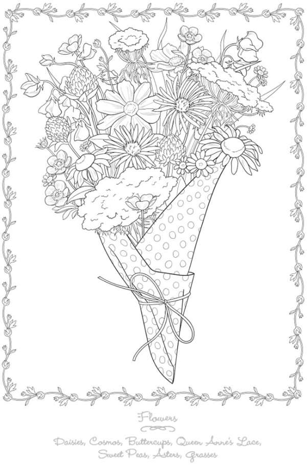 6 Wildflower Coloring Pages