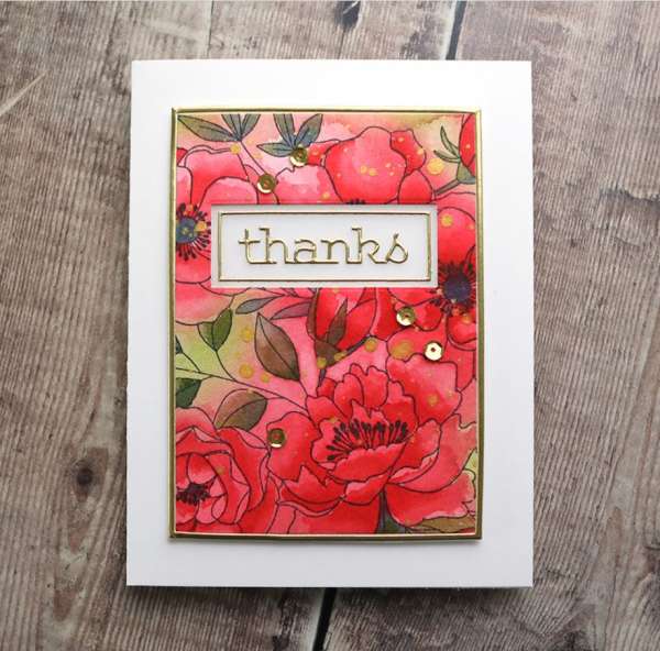 How to Watercolor a Card with Distress Re-Inkers