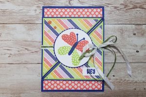 Triangle Tri Fold Butterfly Card