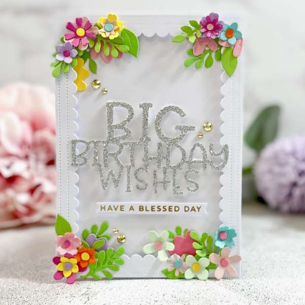 Birthday Floral Frame Card