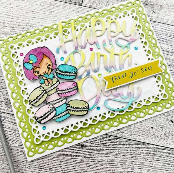 Birthday Macaron Card