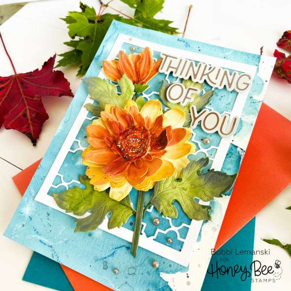 3D Autumn Mums Card