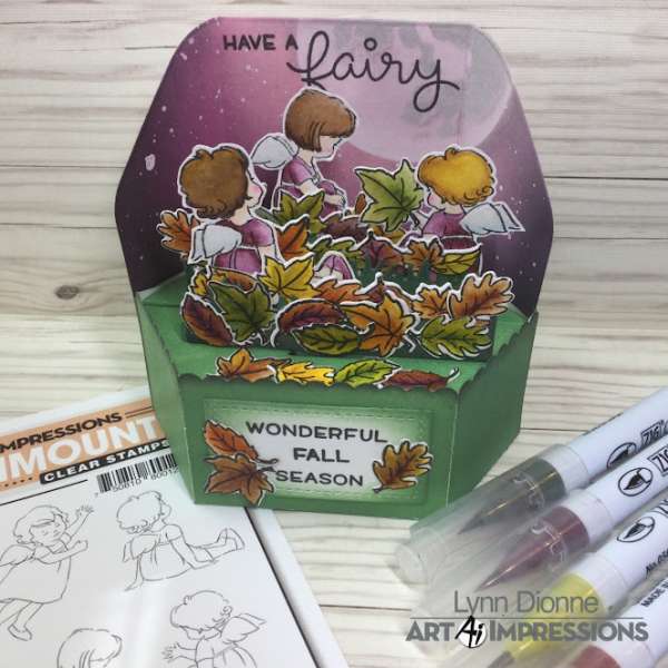 Fall Fairies Pop Up Platform Card