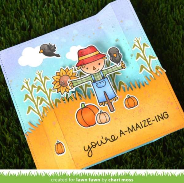 Scarecrow Peek a Boo Card