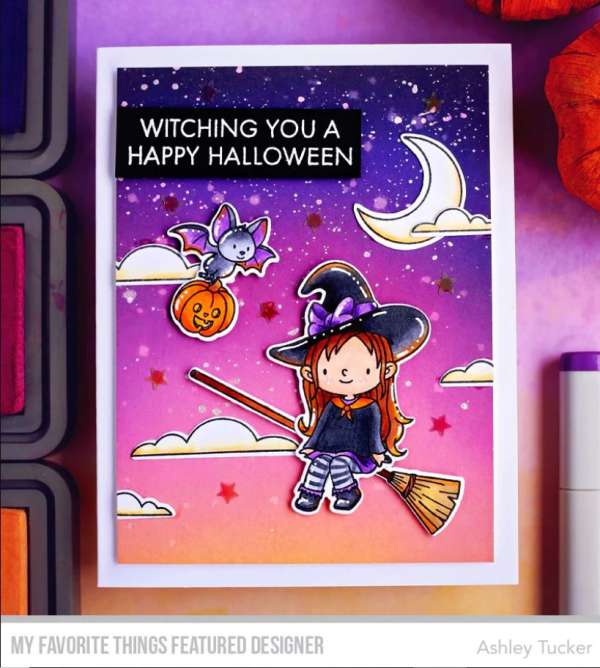 Cute Witchy Halloween Card