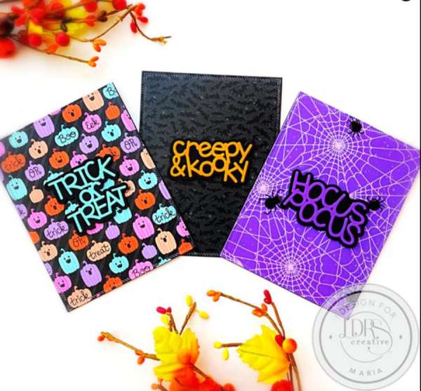 3 Quick and Easy Last Minute Halloween Cards with Envelopes