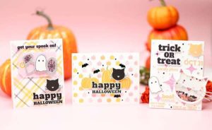 3 Pastel Halloween Cards