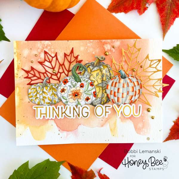 Pattern Pumpkins Autumn Card