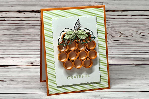 Quilled Pumpkin Card