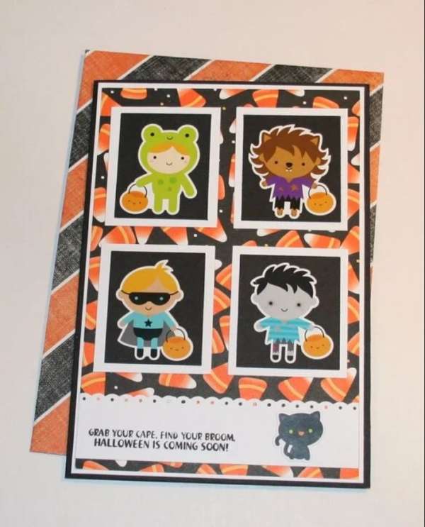 Quick and Easy Halloween Card with Stickers