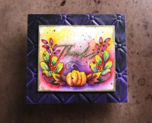 Autumn Watercolor Thank You Card