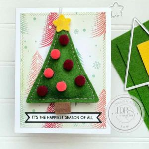 Christmas Card with Felt Ornament