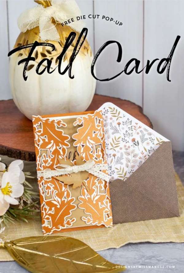 FREE Fall Gatefold Pop Up Card Cut File